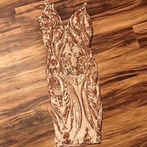 Elegant sequined dress